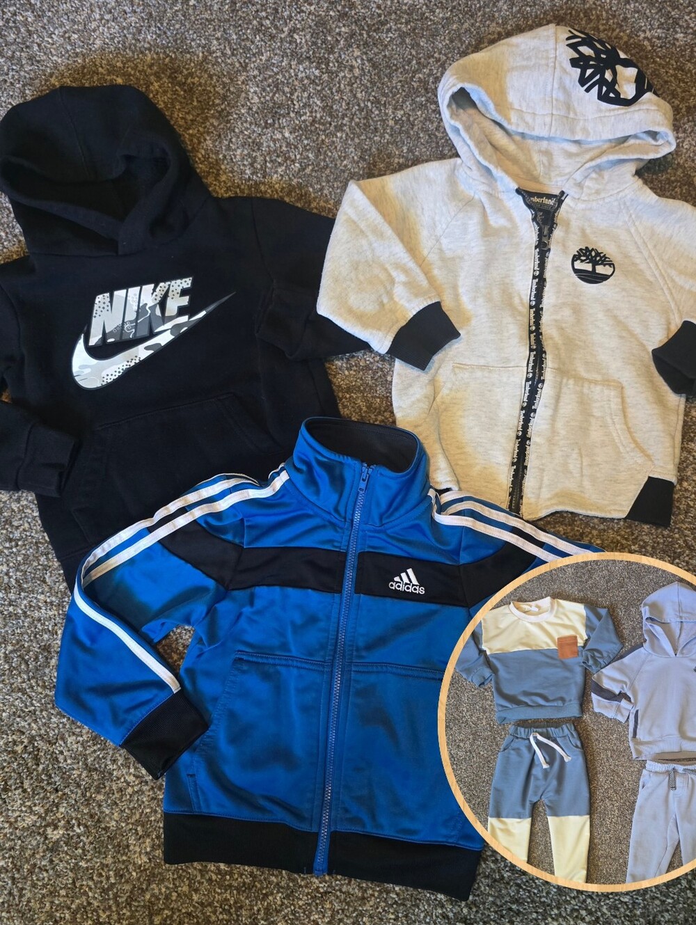 Toddler Fall/Winter Bundle- 7 pieces 2T Nike, Adidas, Timberland, Volcom